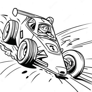 Fast Dirt Track Race Car Coloring Page 56342-46842