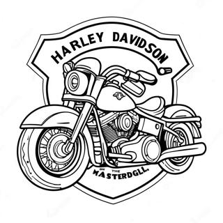 Harley Davidson Logo Coloring Page 56361-46862