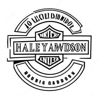 Harley Davidson Logo Coloring Page 56361-46864