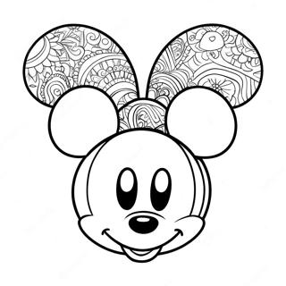 Mickey Ears Coloring Page 56371-46856