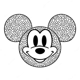 Sparkly Mickey Ears Coloring Page 56372-46858