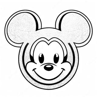 Sparkly Mickey Ears Coloring Page 56372-46860