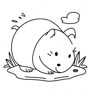 Wombat Coloring Pages