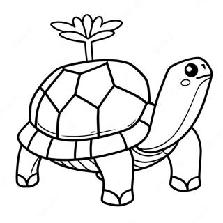 Minecraft Turtle Coloring Pages