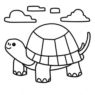 Minecraft Turtle Coloring Page 56391-46874