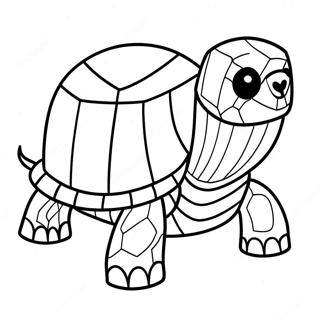 Minecraft Turtle Coloring Page 56391-46876