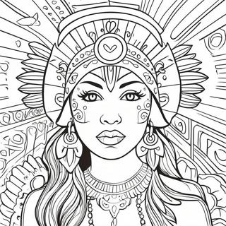 Chicano Art Coloring Page 5643-4507