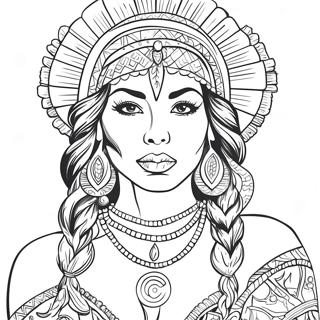 Chicano Art Coloring Page 5643-4508