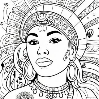 Vibrant Chicano Culture Coloring Page 5644-4512