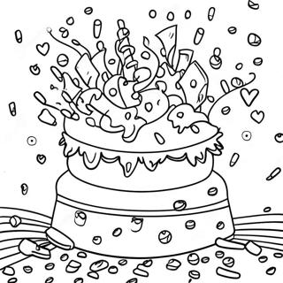 Confetti Celebration Coloring Page 56451-46914