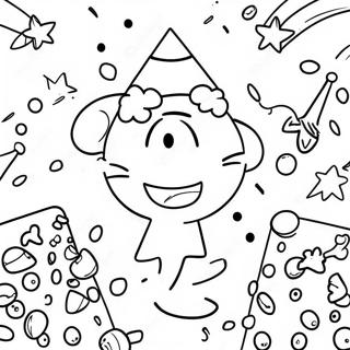 Confetti Celebration Coloring Page 56451-46916