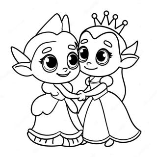 Princess Bean And Elfo Coloring Page 56472-46942