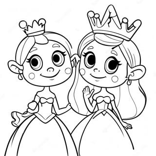 Princess Bean And Elfo Coloring Page 56472-46943