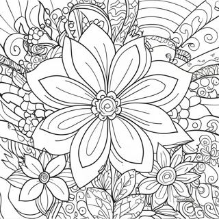 Flower Adult Coloring Pages