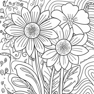 Flower Adult Coloring Page 56511-46975