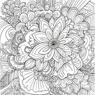 Flower Adult Coloring Pages