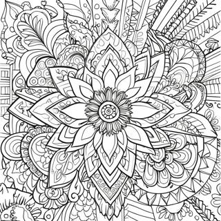 Intricate Flower Mandala Coloring Page 56512-46972