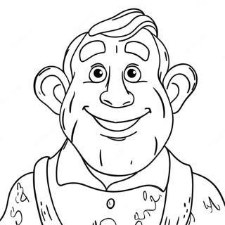 Friendly Giant With A Smile Coloring Page 56522-46981