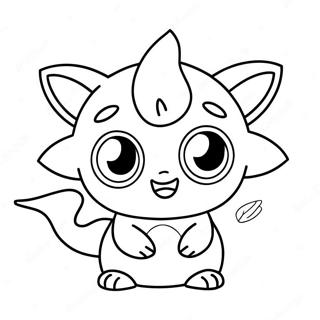 Cute Fakemon With Big Eyes Coloring Page 56532-46989