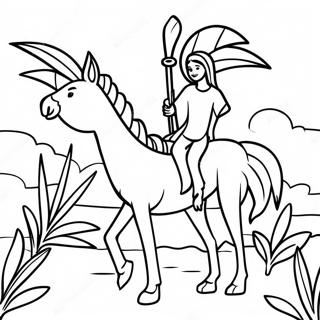 Palm Sunday Coloring Page 5653-4516