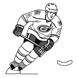 Carolina Hurricanes Player Skating Coloring Page 56542-46998