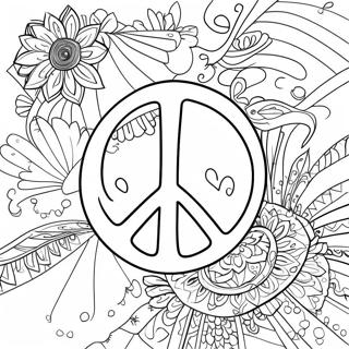 Peace And Love Coloring Page 56581-47028