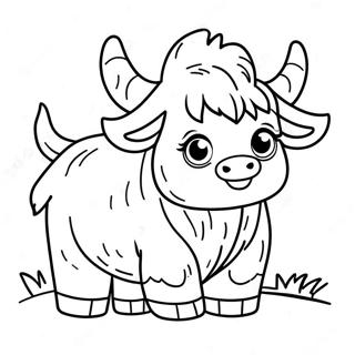 Cute Baby Yak Coloring Page 56592-47031