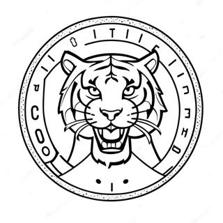 Detroit Tigers Logo Coloring Page 56601-47035