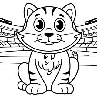 Detroit Tigers Mascot Coloring Page 56602-47053