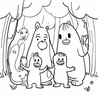 Moomin Family Adventure Coloring Page 56622-47063