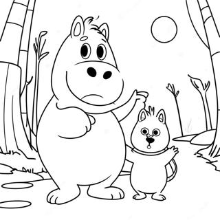 Moomin Family Adventure Coloring Page 56622-47064