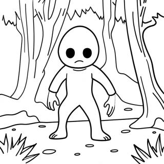 Scp 096 In A Dark Forest Coloring Page 56632-47067