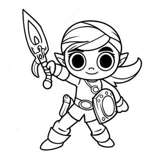 Toon Link Coloring Pages