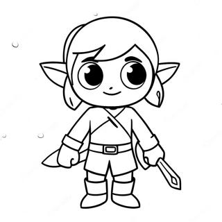 Adventurous Toon Link Coloring Page 56652-47082