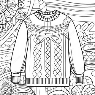 Sweater Coloring Pages