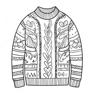 Sweater Coloring Pages