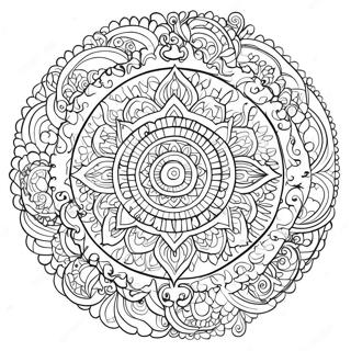 Enlightenment Spiritual Mandala Coloring Page 56671-47094