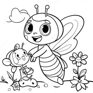 Maya The Bee With Friends Coloring Page 56692-47118