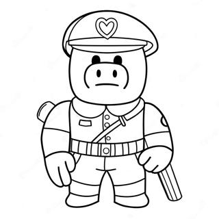 Roblox Soldier Piggy Coloring Page 56721-47138