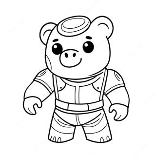 Roblox Soldier Piggy Coloring Page 56721-47139