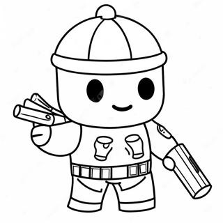 Roblox Soldier Piggy Coloring Page 56721-47140