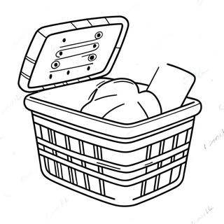 Cute Laundry Basket Coloring Page 56732-47154