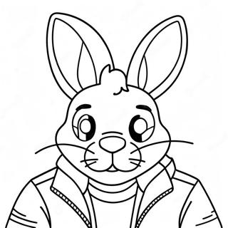 Bad Bunny Coloring Pages