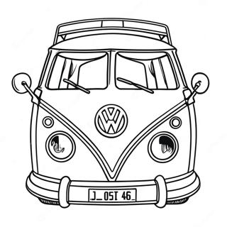 Volkswagen Van Coloring Pages