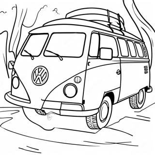 Volkswagen Van Classic Coloring Page 56741-47151