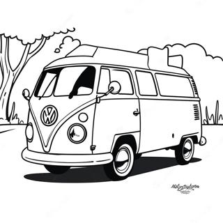 Volkswagen Van Classic Coloring Page 56741-47152