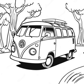 Vintage Volkswagen Van Coloring Page 56742-47161