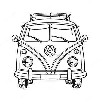 Vintage Volkswagen Van Coloring Page 56742-47162