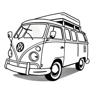 Vintage Volkswagen Van Coloring Page 56742-47164