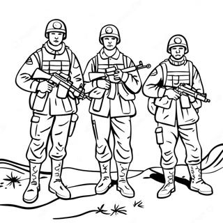 Soldiers In Camouflage Coloring Page 56772-47181